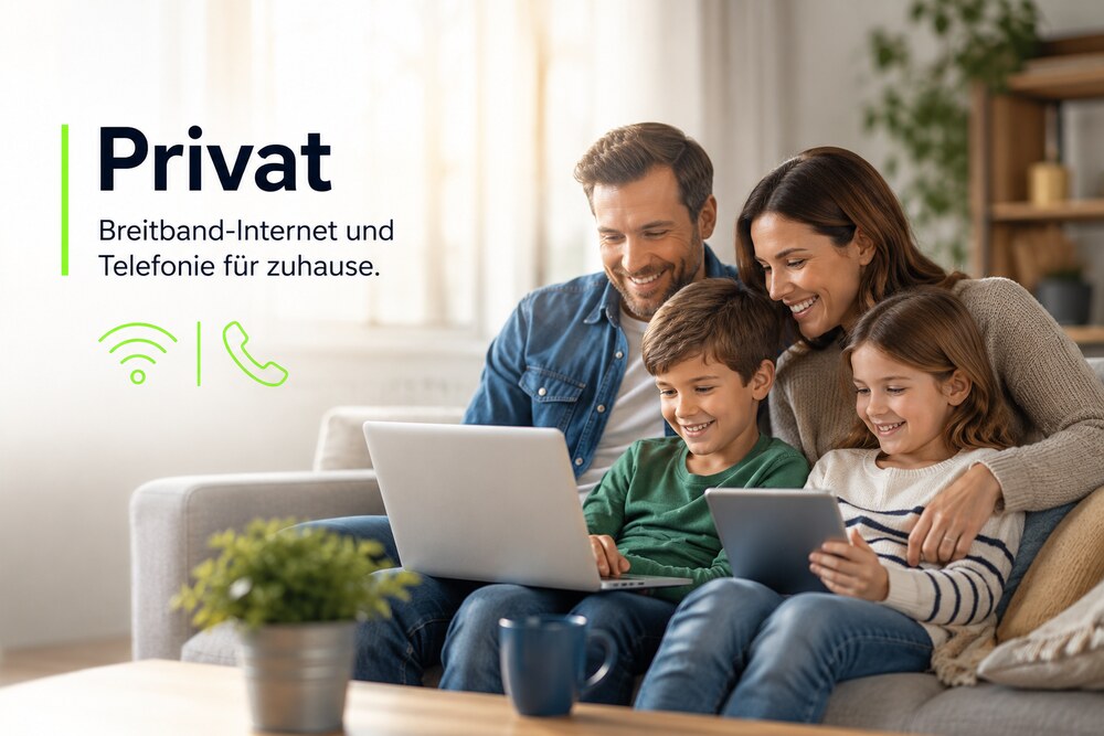 Privat — Breitband-Internet und Telefonie für zuhause