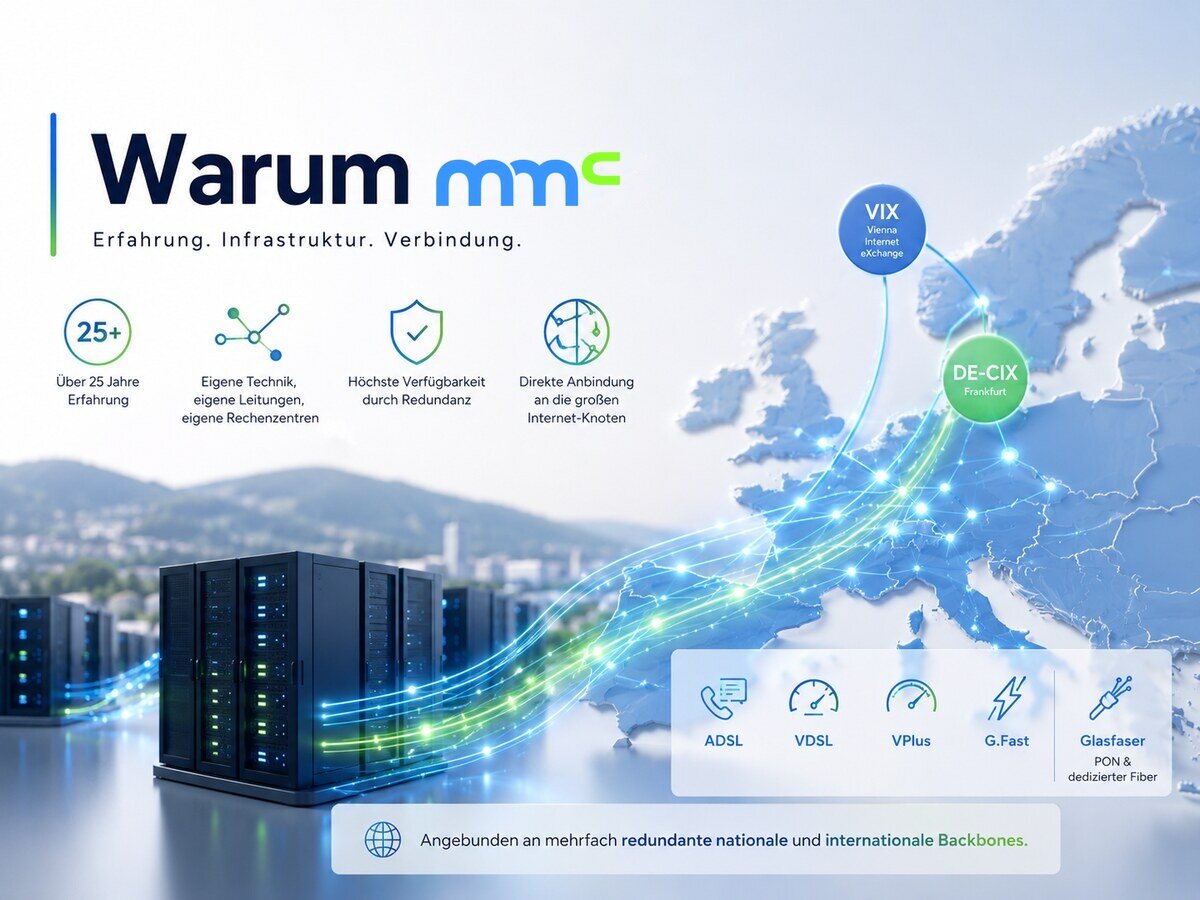 Warum mmc – eigene Technik, eigene Leitungen, eigene Rechenzentren